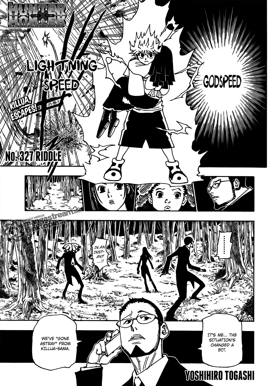 Hunter x Hunter Manga Chapter 327 page 1 - Riddle