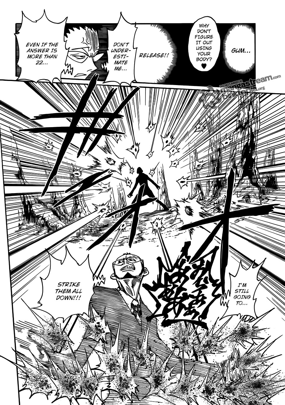 Hunter x Hunter Manga Chapter 327 page 18 - Riddle