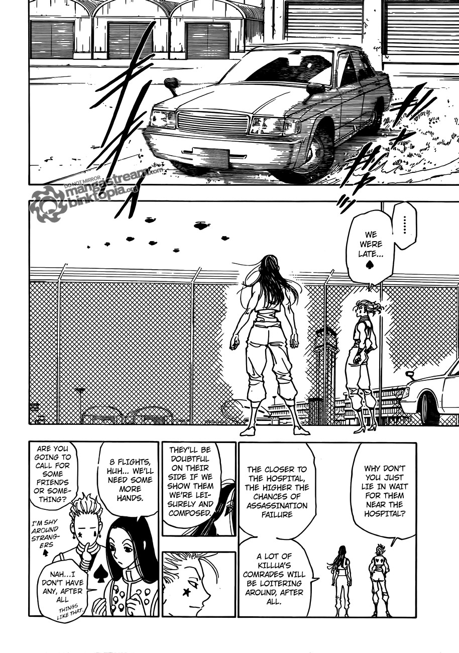 Hunter x Hunter Manga Chapter 328 page 12 - Arrangements
