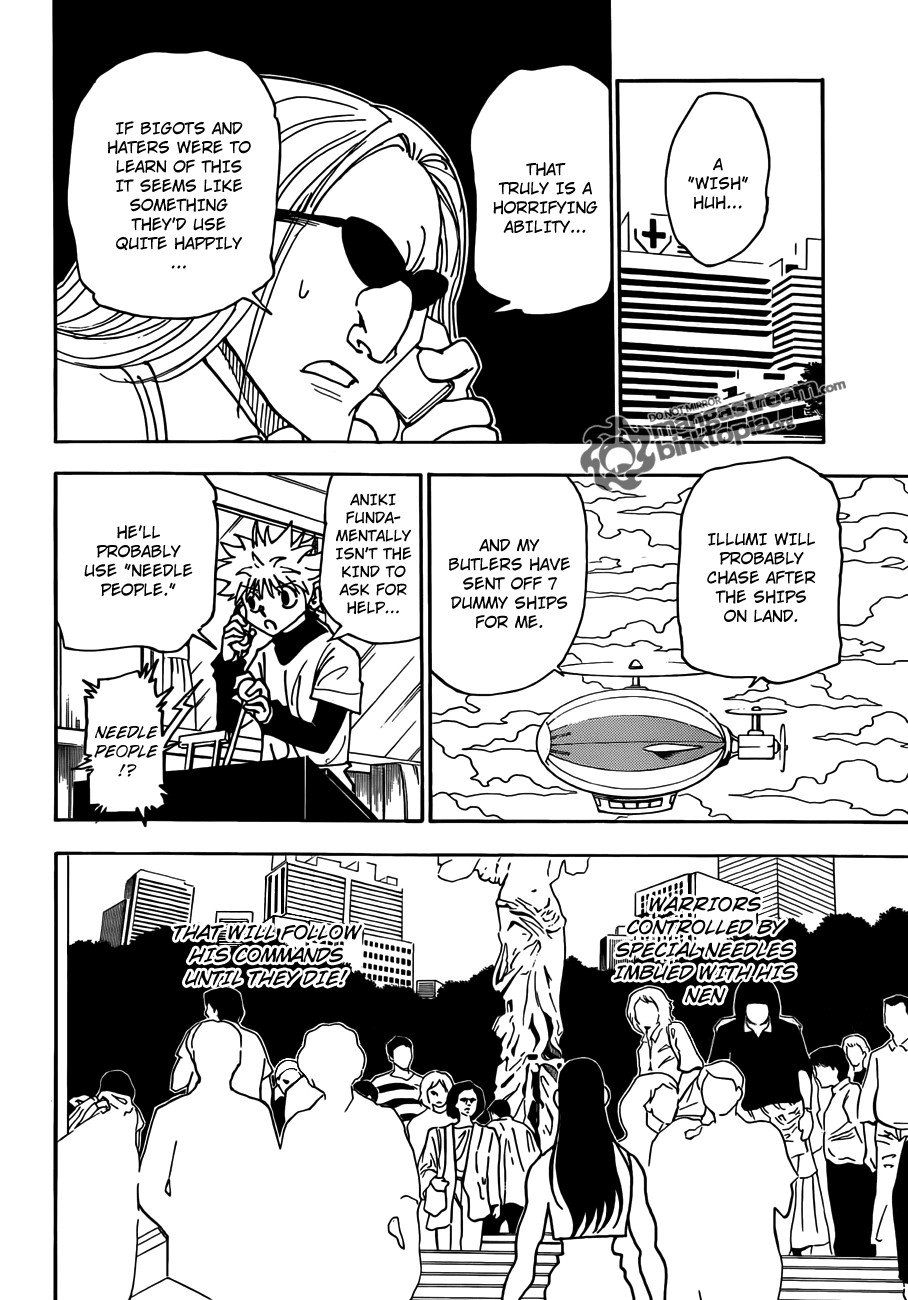 Hunter x Hunter Manga Chapter 328 page 14 - Arrangements