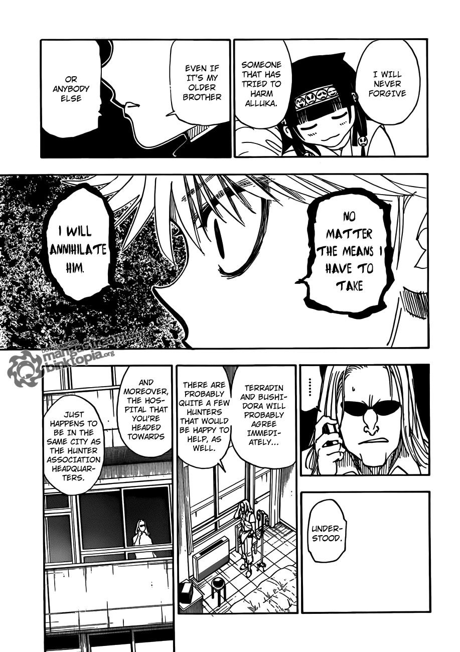 Hunter x Hunter Manga Chapter 328 page 17 - Arrangements