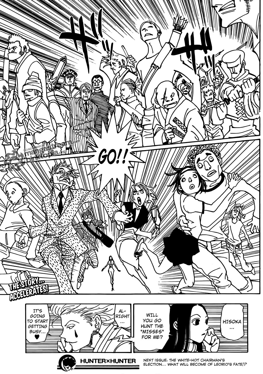 Hunter x Hunter Manga Chapter 328 page 20 - Arrangements