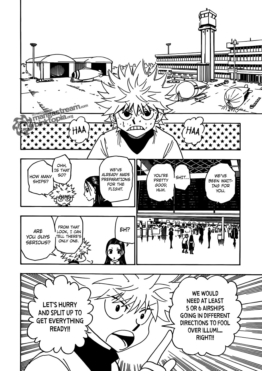 Hunter x Hunter Manga Chapter 328 page 8 - Arrangements
