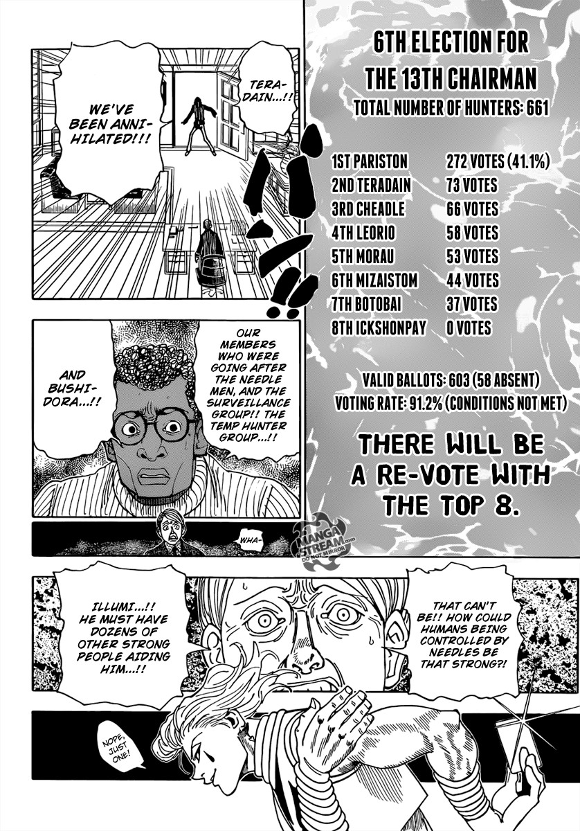 Hunter x Hunter Manga Chapter 329 page 16 - Spy