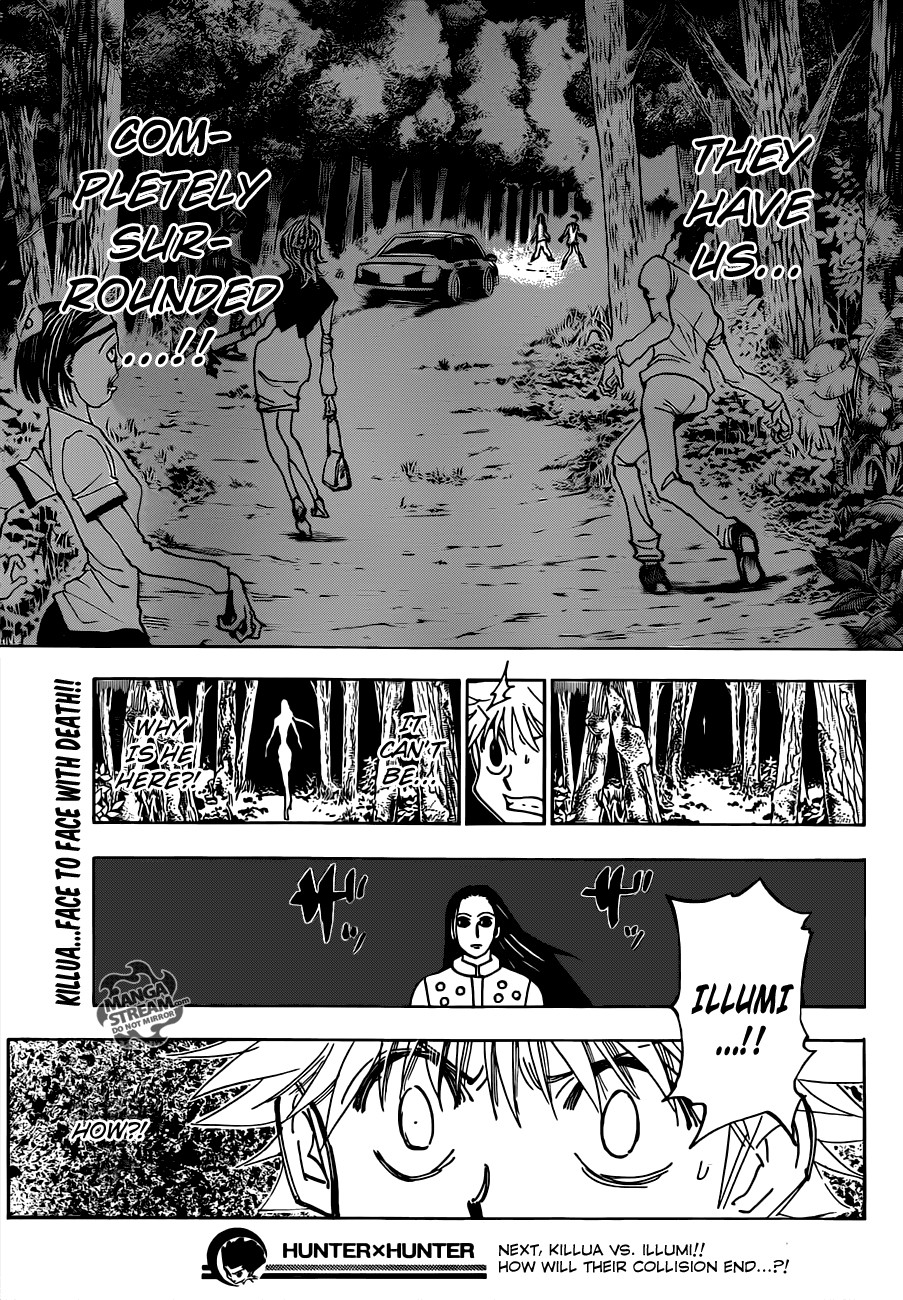 Hunter x Hunter Manga Chapter 329 page 19 - Spy