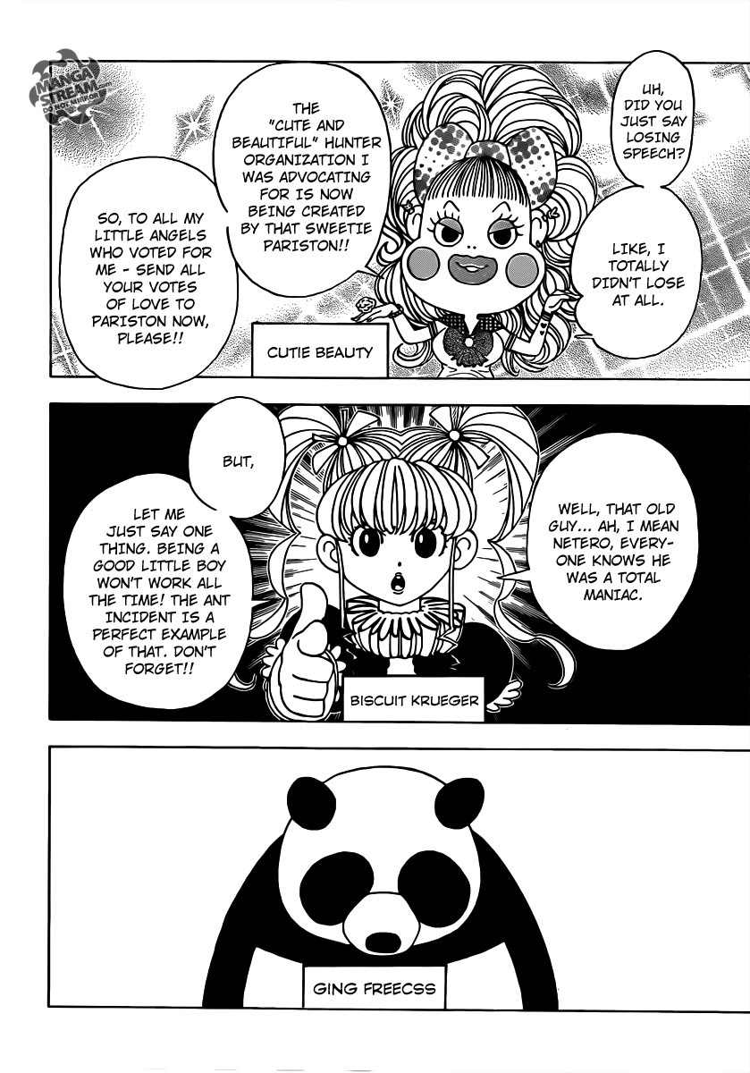 Hunter x Hunter Manga Chapter 329 page 4 - Spy