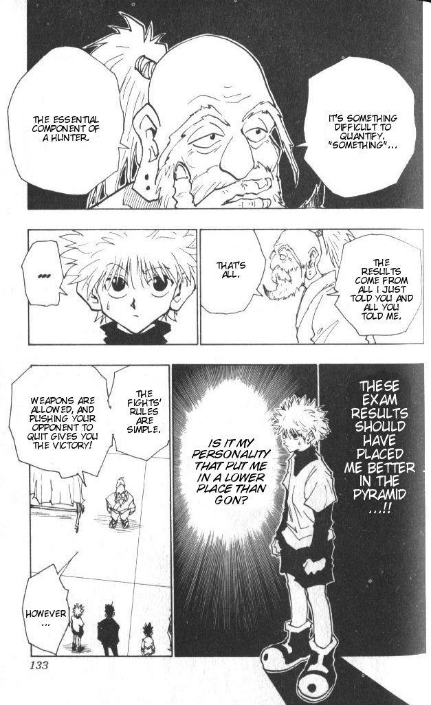 Hunter x Hunter Manga Chapter 33 page 8 - The Final Test Begins!