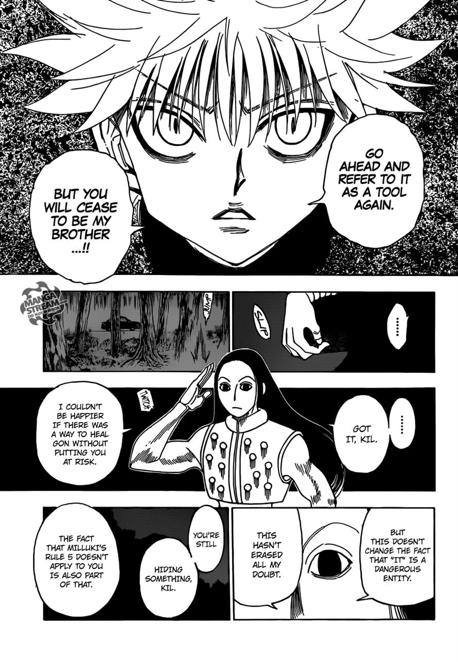 Hunter x Hunter Manga Chapter 330 page 14 - Confession