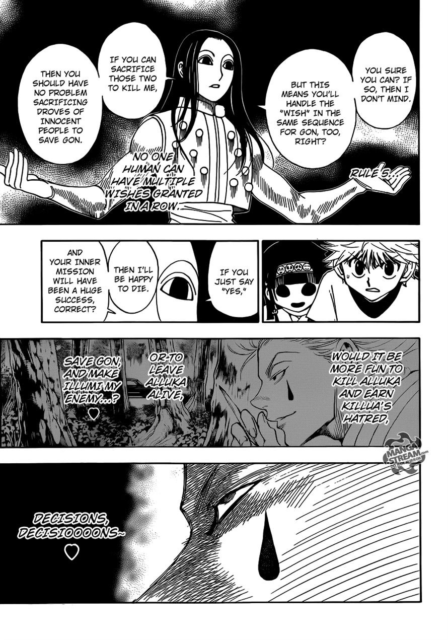 Hunter x Hunter Manga Chapter 330 page 8 - Confession