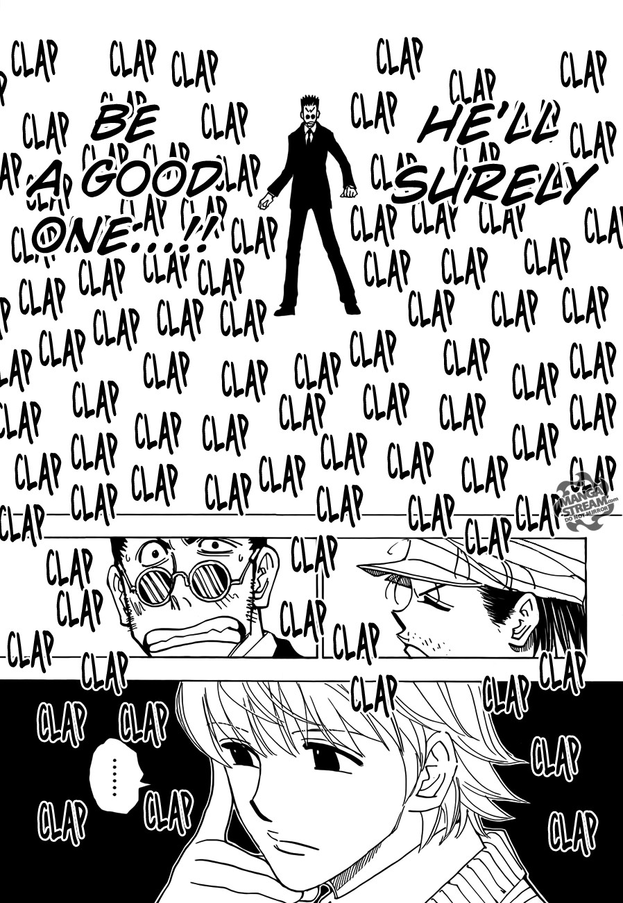 Hunter x Hunter Manga Chapter 332 page 15 - Applause
