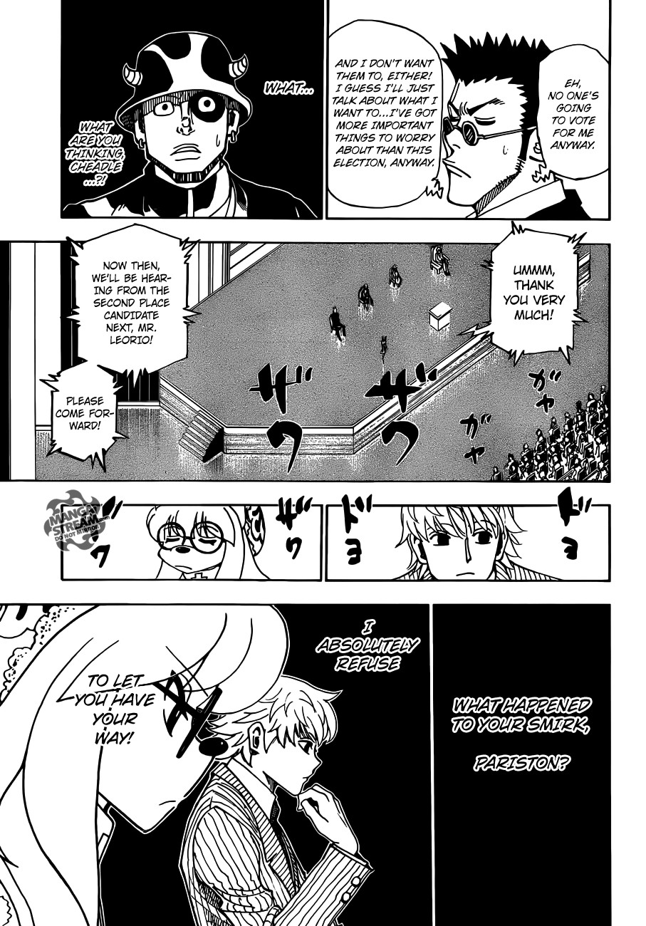 Hunter x Hunter Manga Chapter 332 page 3 - Applause