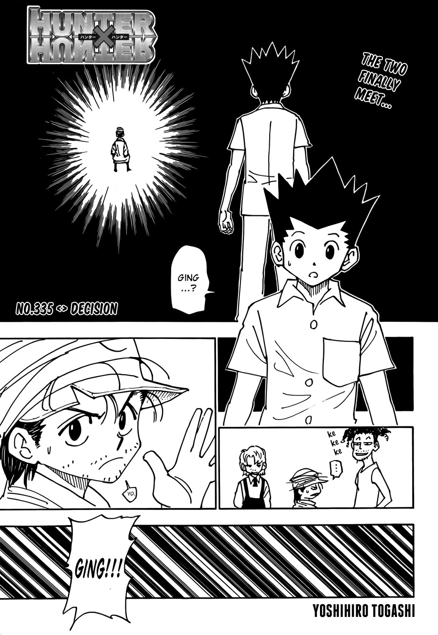Hunter x Hunter Manga Chapter 335 page 1 - Decision