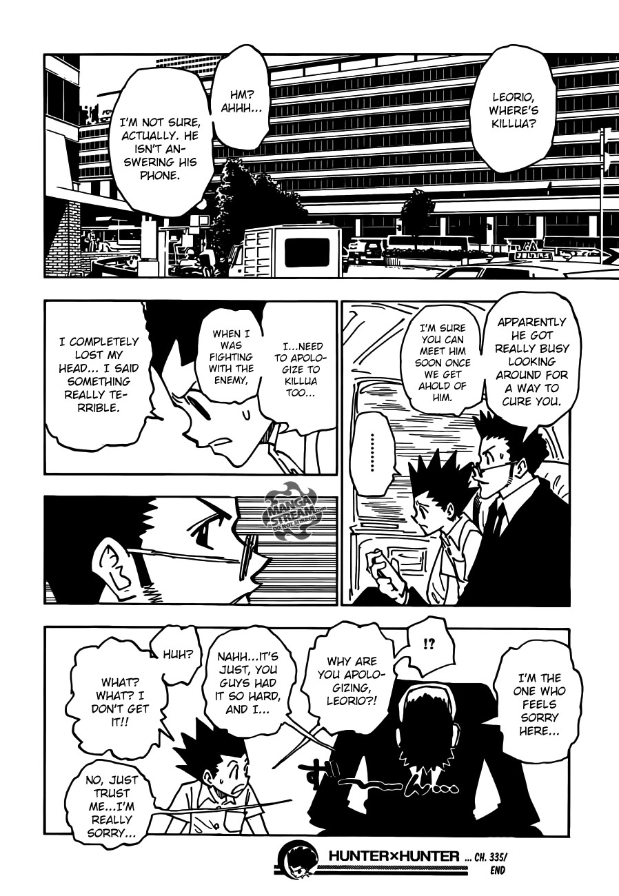 Hunter x Hunter Manga Chapter 335 page 18 - Decision