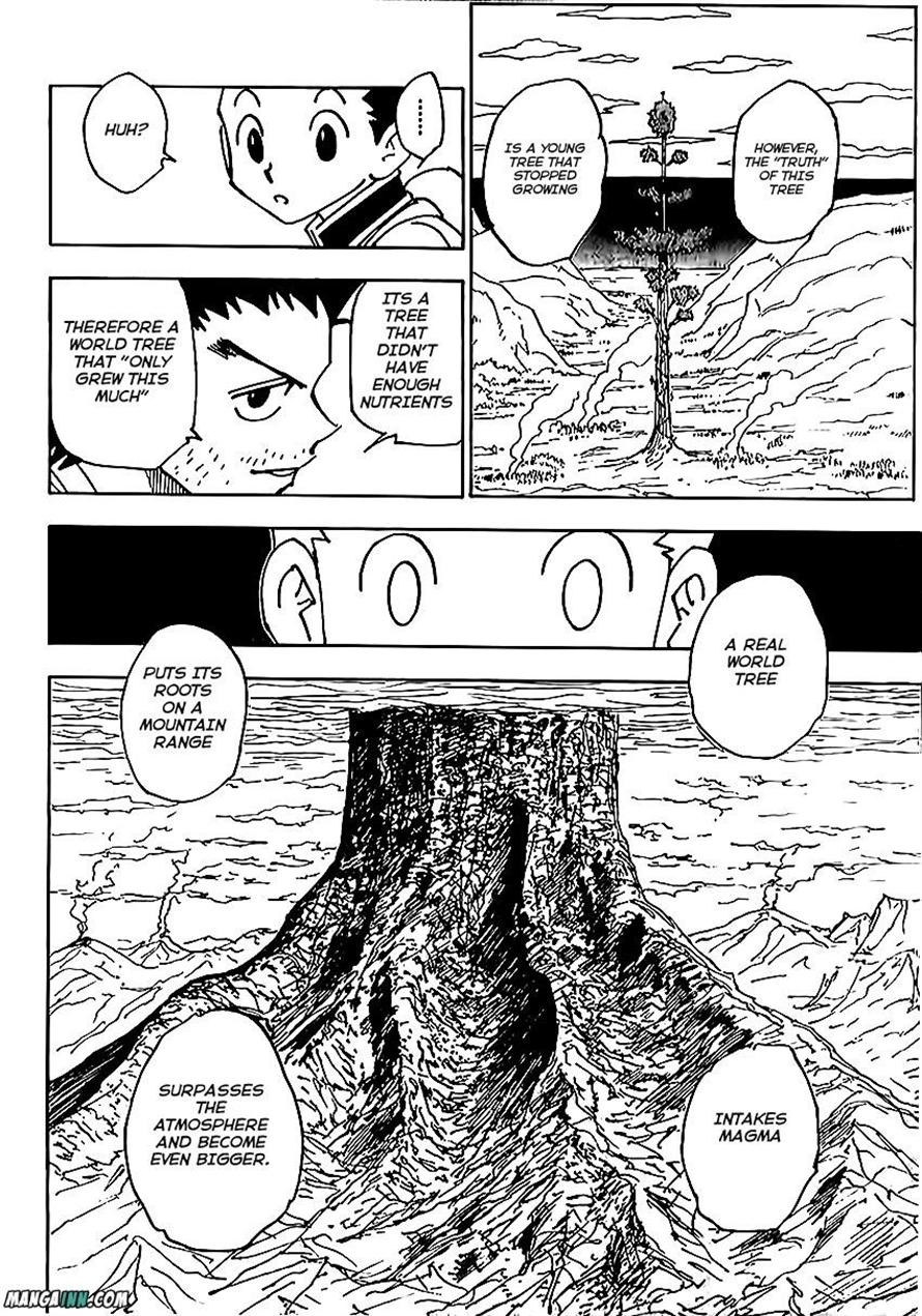 Hunter x Hunter Manga Chapter 338 page 15 - Atop a Tree