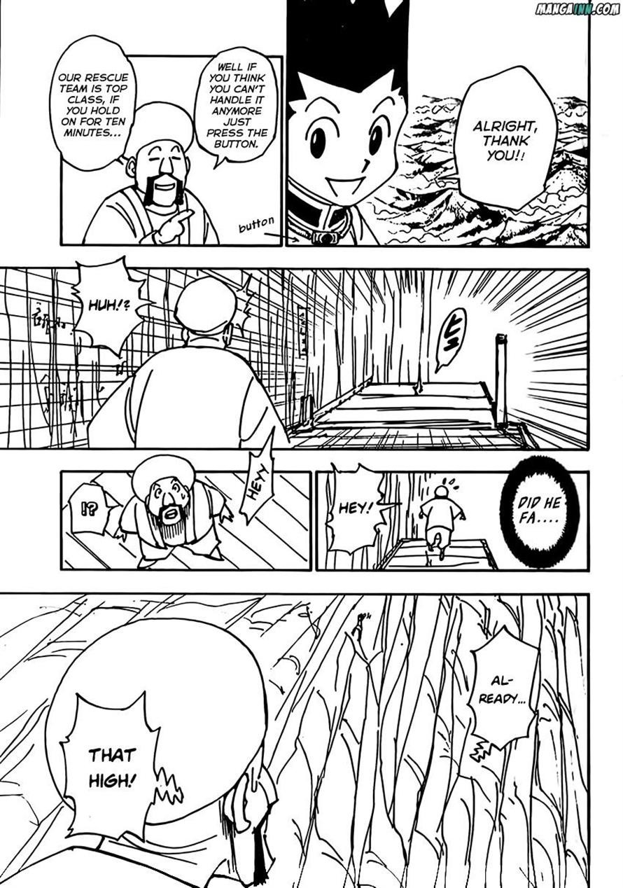 Hunter x Hunter Manga Chapter 338 page 7 - Atop a Tree