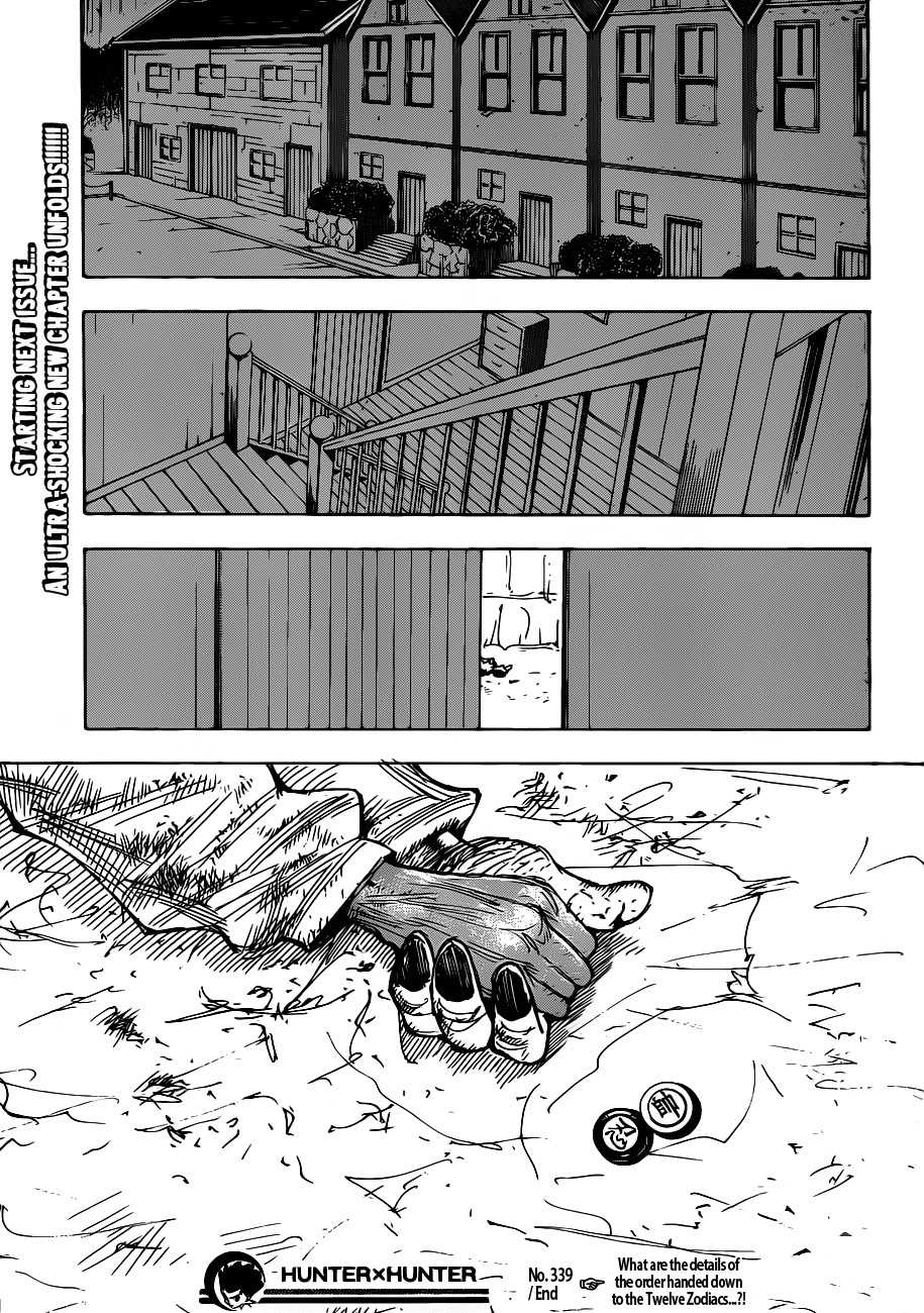 Hunter x Hunter Manga Chapter 339 page 18 - Stillness
