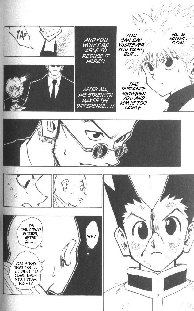 Hunter x Hunter Manga Chapter 34 page 13 - The First Candidate Accepted?!