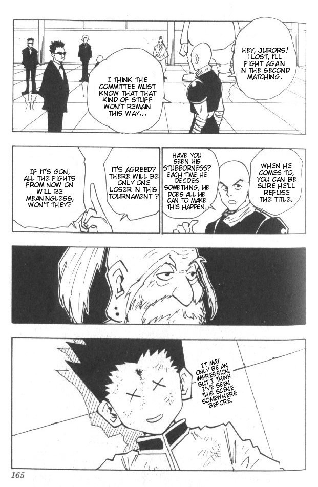 Hunter x Hunter Manga Chapter 34 page 20 - The First Candidate Accepted?!