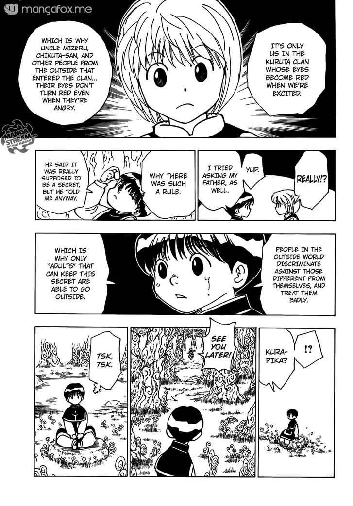 Hunter x Hunter Manga Chapter 340.5 page 10 - Kurapika's Memories (Part 1)