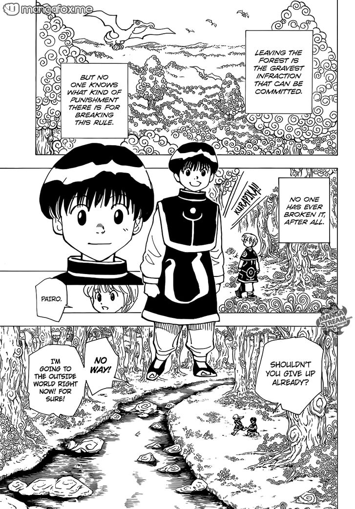 Hunter x Hunter Manga Chapter 340.5 page 8 - Kurapika's Memories (Part 1)