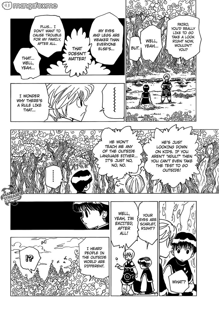 Hunter x Hunter Manga Chapter 340.5 page 9 - Kurapika's Memories (Part 1)