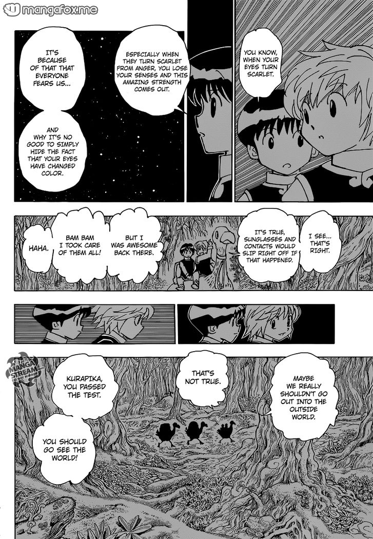 Hunter x Hunter Manga Chapter 340.6 page 25 - Kurapika's Memories (Part 2)