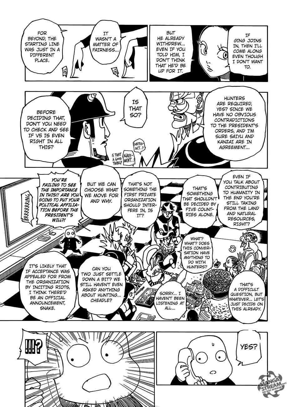 Hunter x Hunter Manga Chapter 341 page 16 - Threats