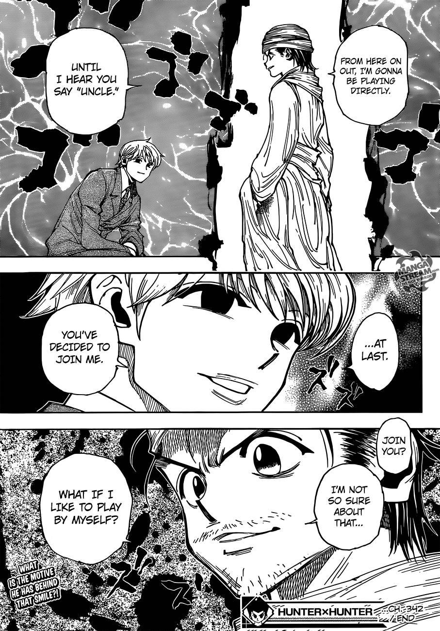 Hunter x Hunter Manga Chapter 342 page 19 - Challenge