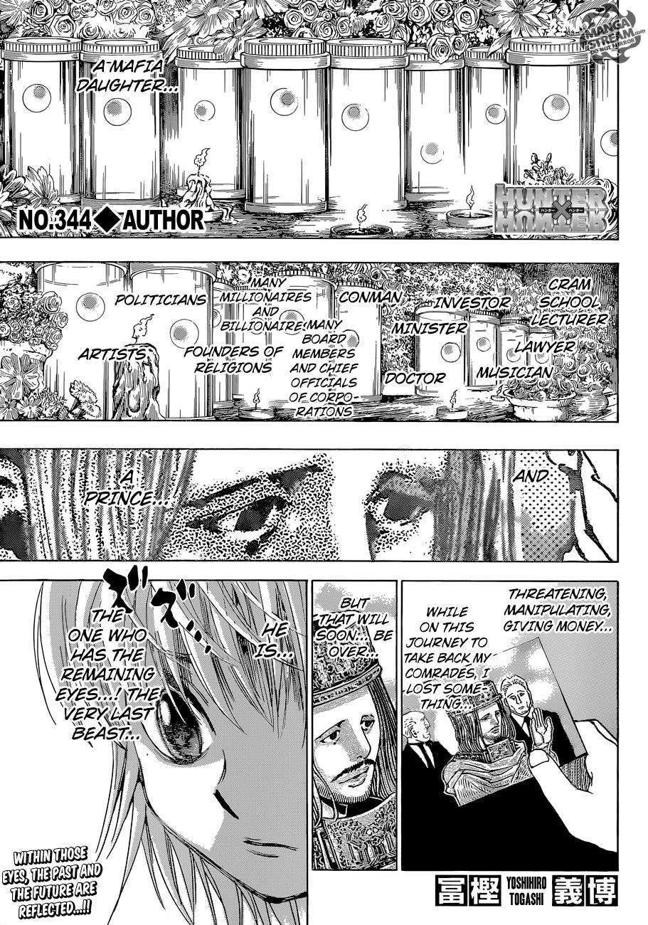 Hunter x Hunter Manga Chapter 344 page 2 - Author