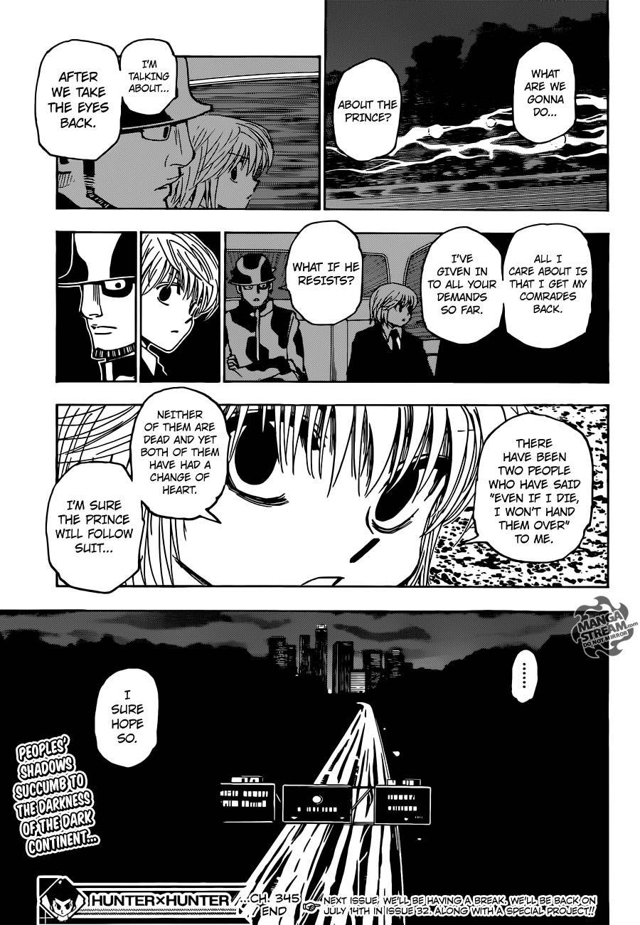 Hunter x Hunter Manga Chapter 345 page 19 - Signature