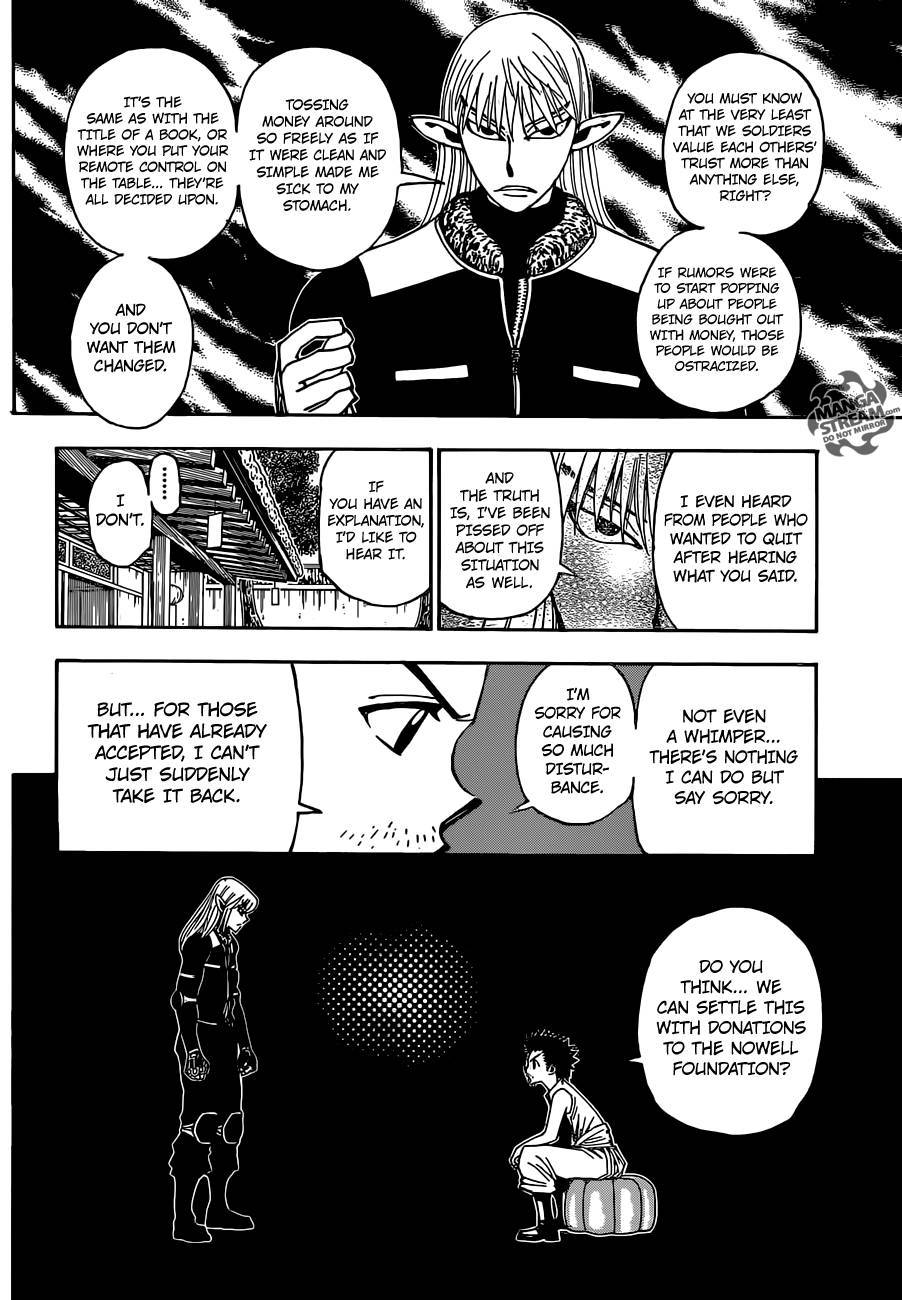 Hunter x Hunter Manga Chapter 347 page 14 - Inauguration