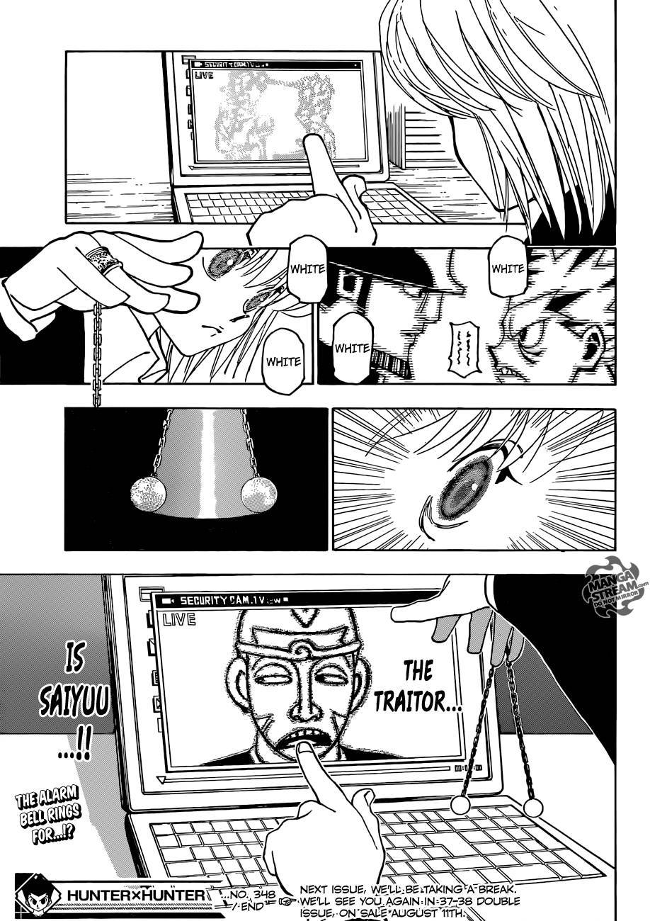 Hunter x Hunter Manga Chapter 348 page 19 - Resolve