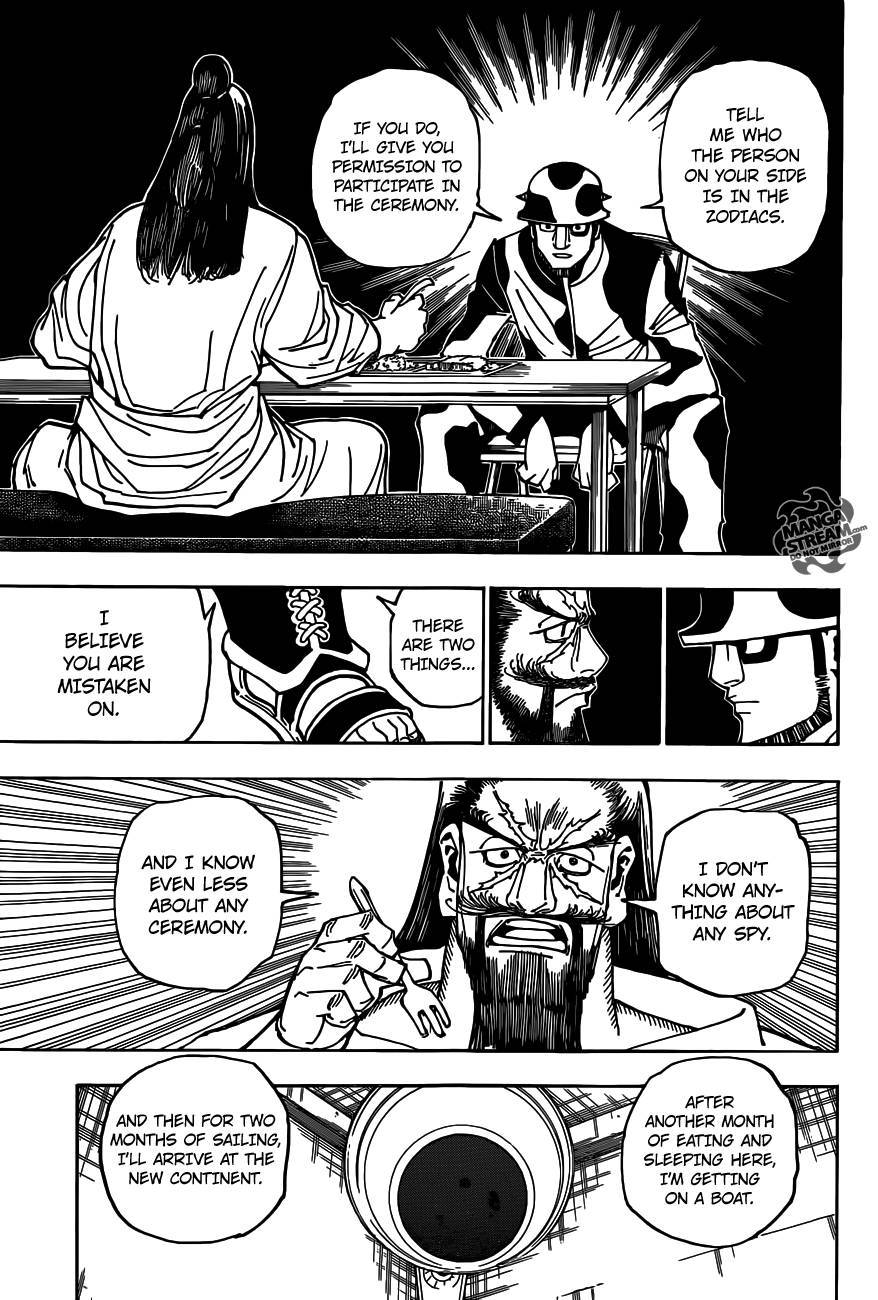 Hunter x Hunter Manga Chapter 349 page 12 - Worm Toxin