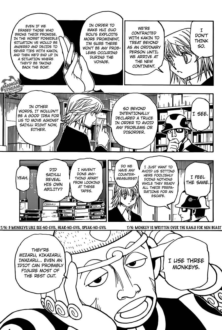 Hunter x Hunter Manga Chapter 349 page 14 - Worm Toxin