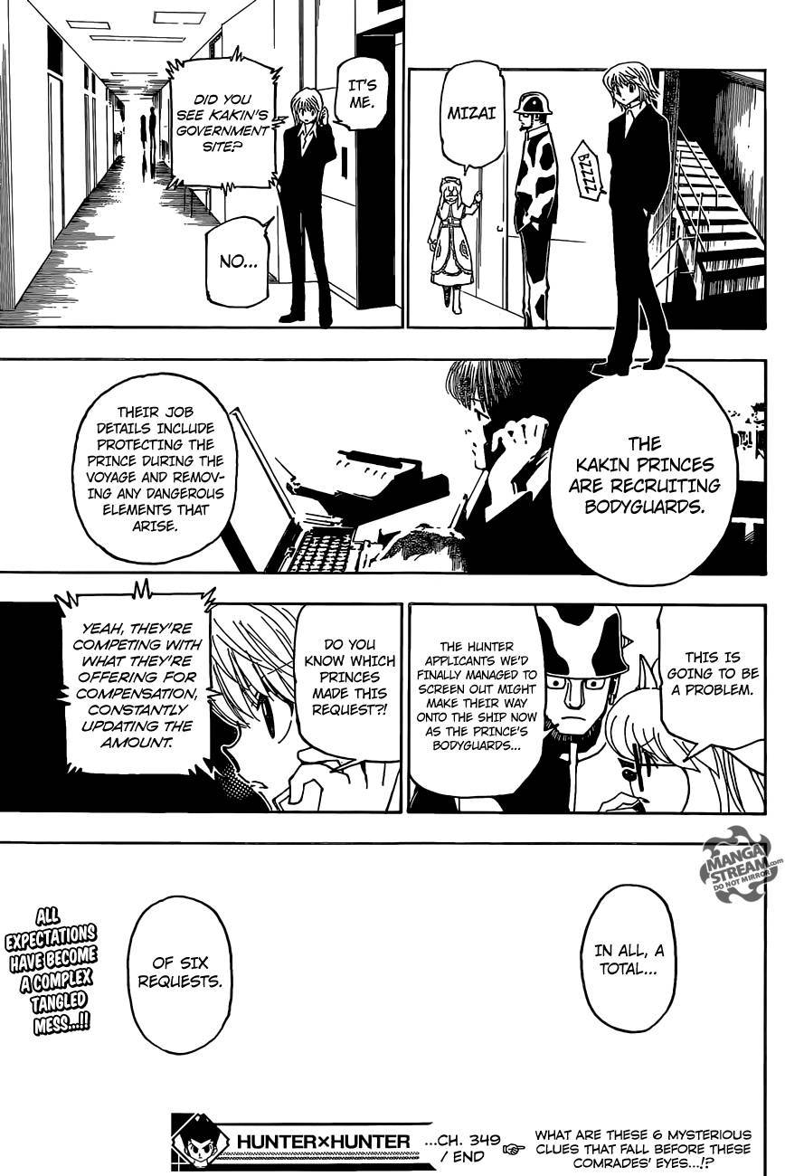 Hunter x Hunter Manga Chapter 349 page 18 - Worm Toxin