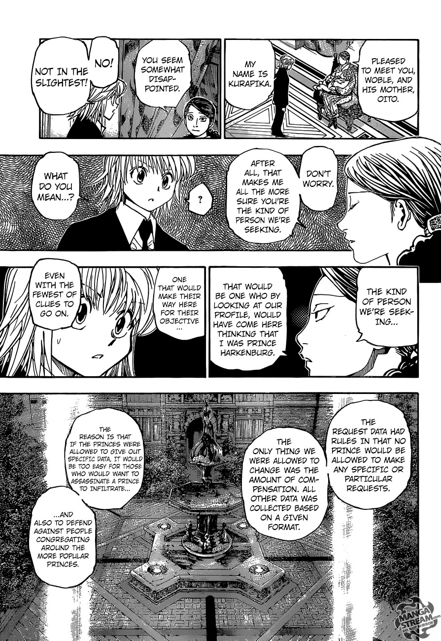 Hunter x Hunter Manga Chapter 350 page 13 - Prince