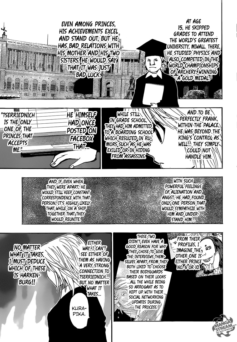 Hunter x Hunter Manga Chapter 350 page 9 - Prince