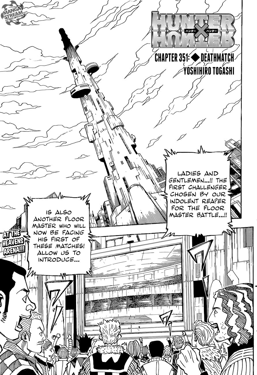 Hunter x Hunter Manga Chapter 351 page 1 - Battle to the Death