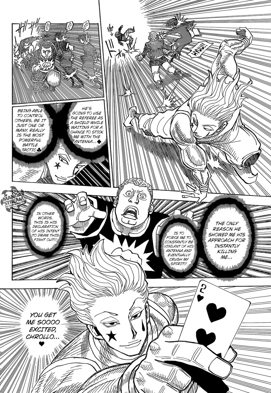 Hunter x Hunter Manga Chapter 351 page 12 - Battle to the Death
