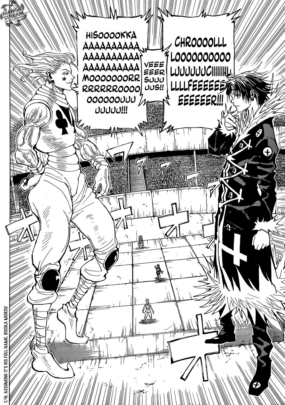Hunter x Hunter Manga Chapter 351 page 2 - Battle to the Death