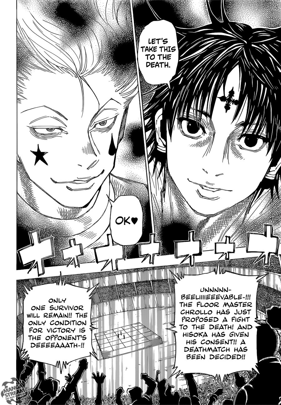 Hunter x Hunter Manga Chapter 351 page 4 - Battle to the Death