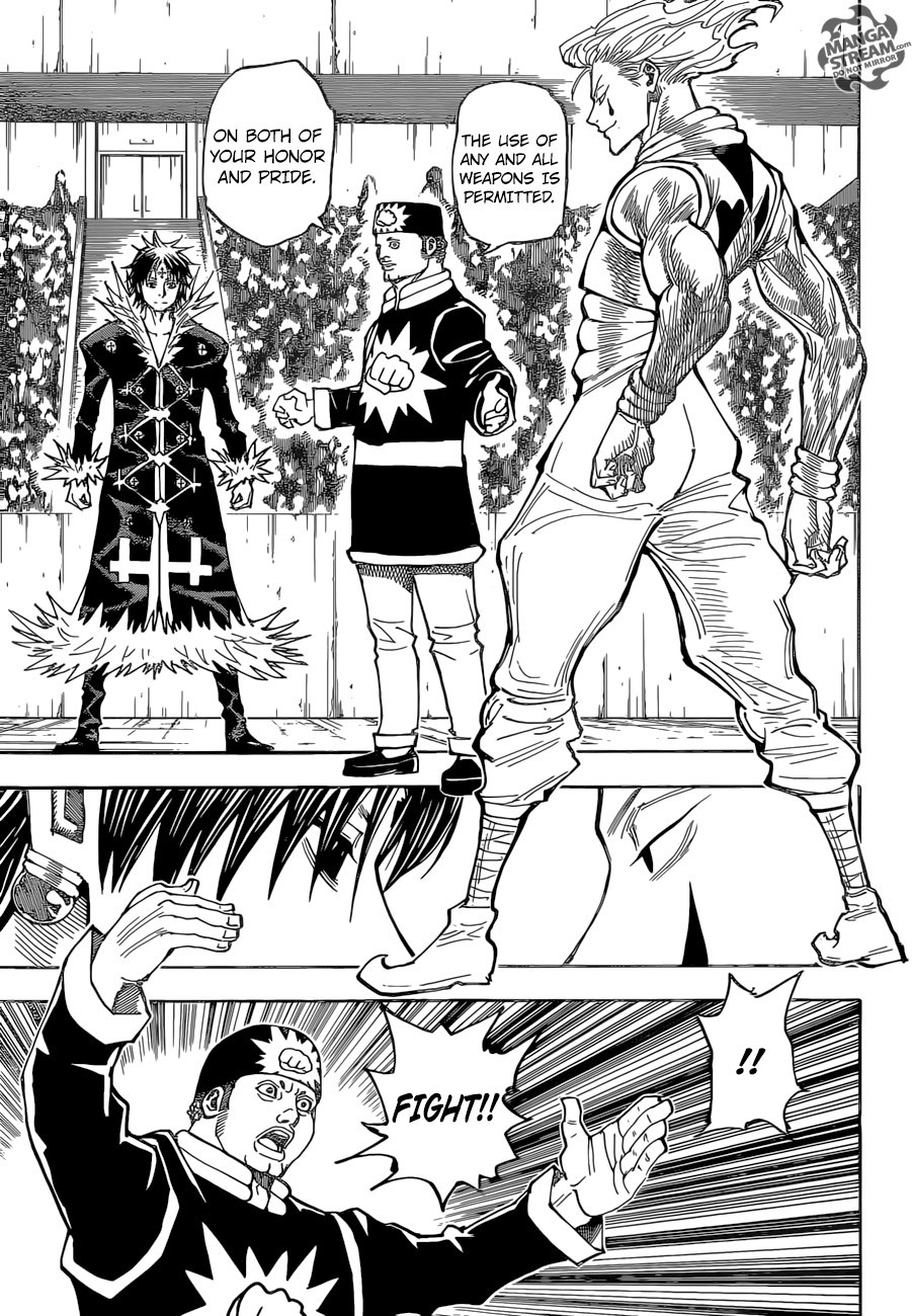 Hunter x Hunter Manga Chapter 351 page 5 - Battle to the Death