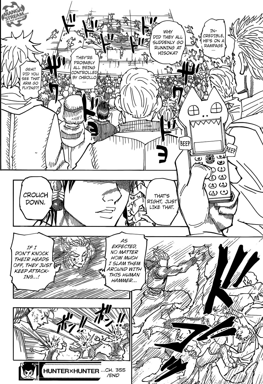 Hunter x Hunter Manga Chapter 355 page 16 - Detonation