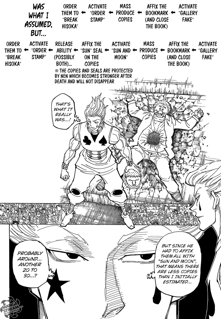 Hunter x Hunter Manga Chapter 355 page 2 - Detonation