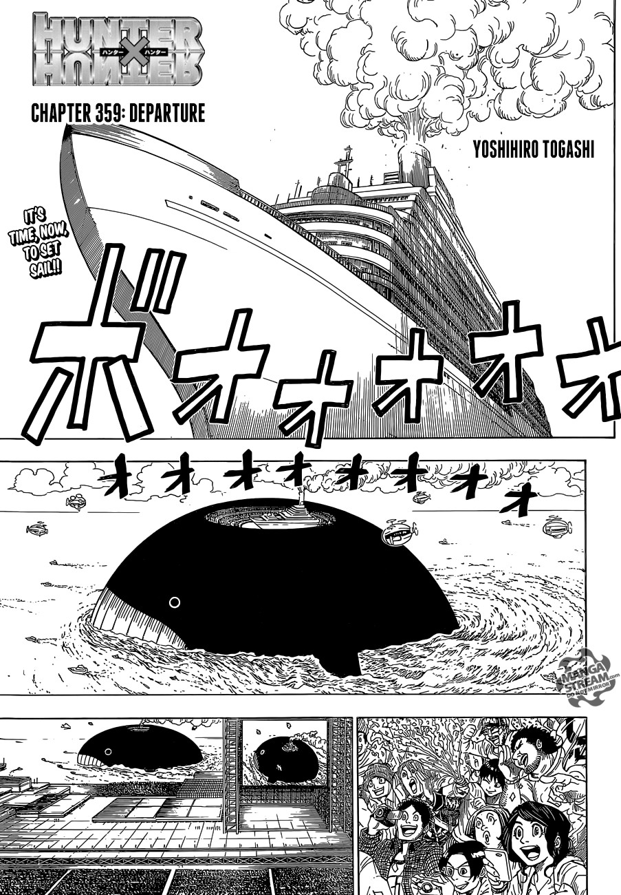 Hunter x Hunter Manga Chapter 359 page 1 - Departure