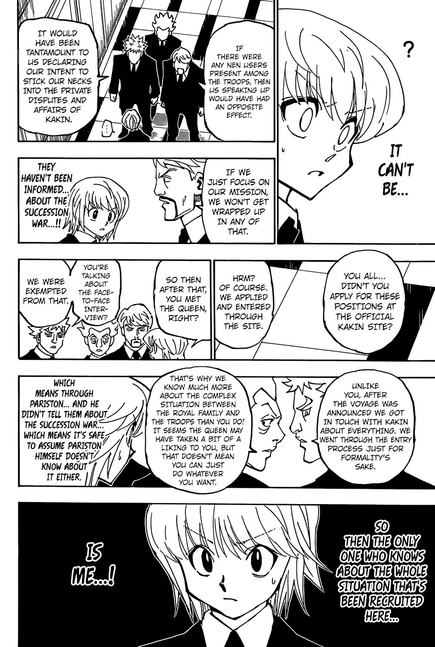 Hunter x Hunter Manga Chapter 359 page 11 - Departure