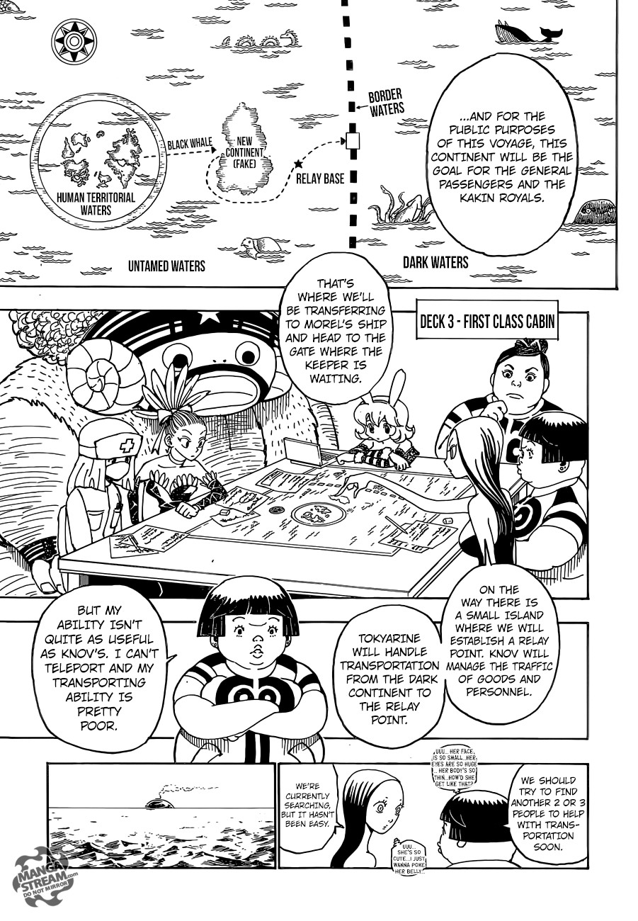 Hunter x Hunter Manga Chapter 359 page 4 - Departure