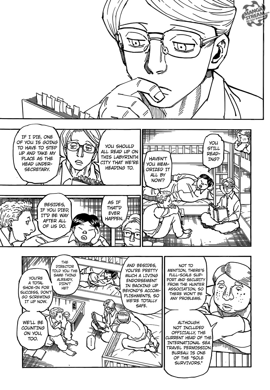 Hunter x Hunter Manga Chapter 359 page 6 - Departure