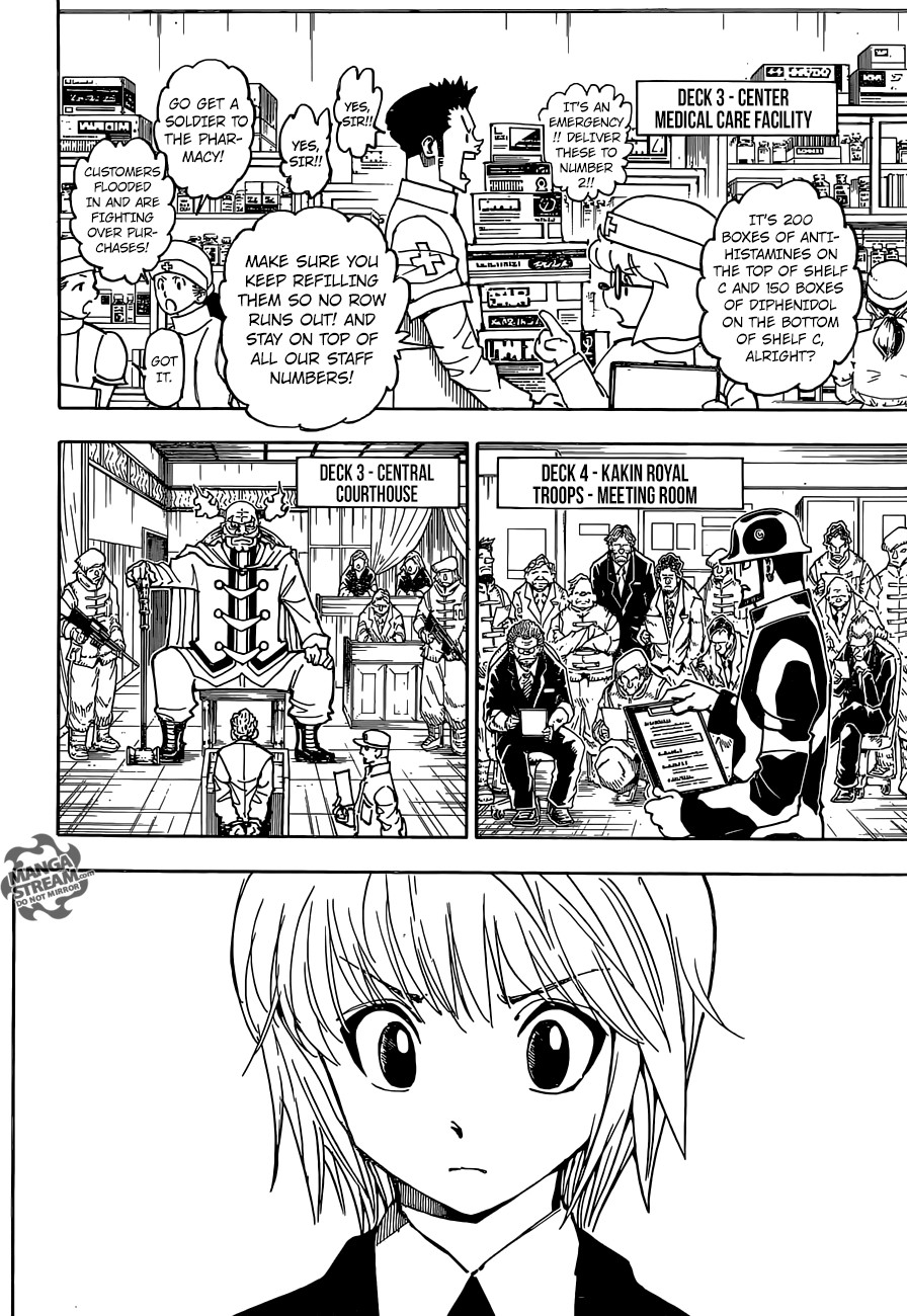 Hunter x Hunter Manga Chapter 359 page 7 - Departure