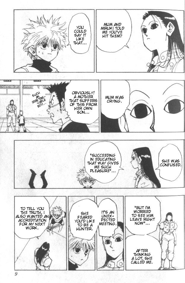 Hunter x Hunter Manga Chapter 36 page 5 - Light and Darkness: Part 2
